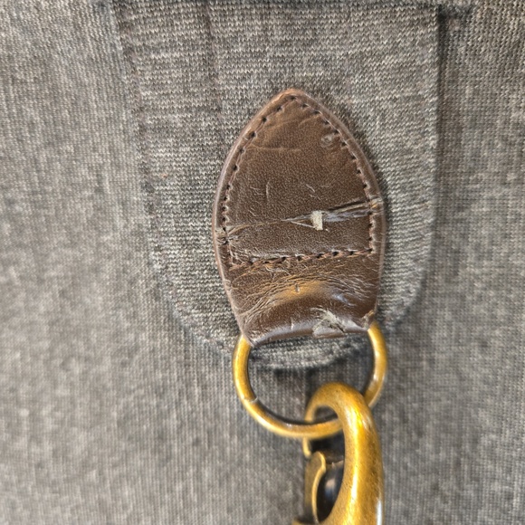 Banana Republic Short Sleeve Belted Stretch Midi Sheath Dress Gray Size 4 - Picture 6 of 10